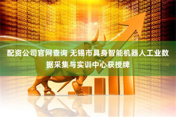 配资公司官网查询 无锡市具身智能机器人工业数据采集与实训中心获授牌
